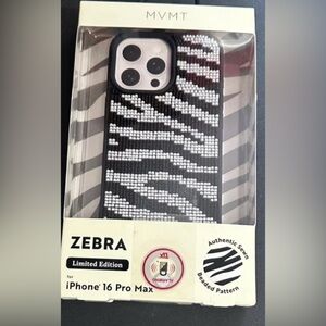 MVMT Zebra Beaded Phone Case for iPhone 16 Pro Max